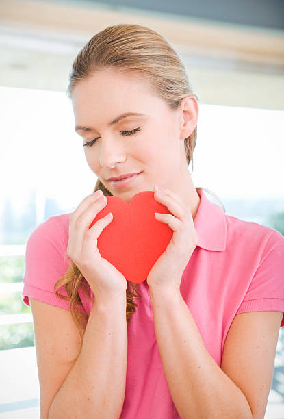 istock Woman with heart 184883533