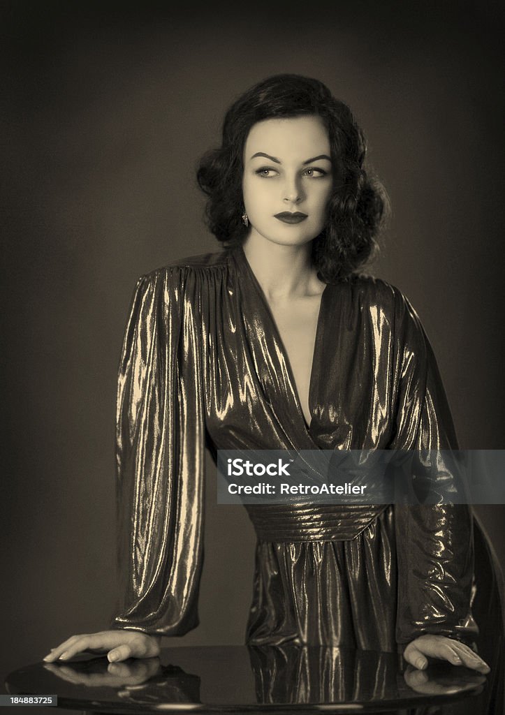 Old Hollywood.Beauty em Estilo Filme noir. - Royalty-free 1950-1959 Foto de stock