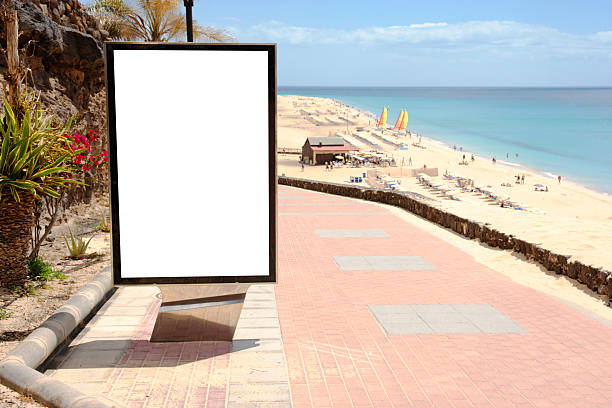 istock Blank billboard in Fuerteventura 184884028