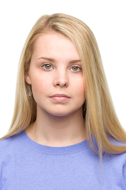 Serious Young Woman Portrait