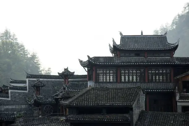 Fenghuang Ancient Town. Located in Fenghuang County. Southwest of HuNan Province, China. Fenghuang is a popular tourist destination of Asia.