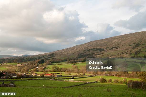 View Of Dentdale In Cumbria Stock Photo - Download Image Now - Agricultural Field, Agriculture, Autumn