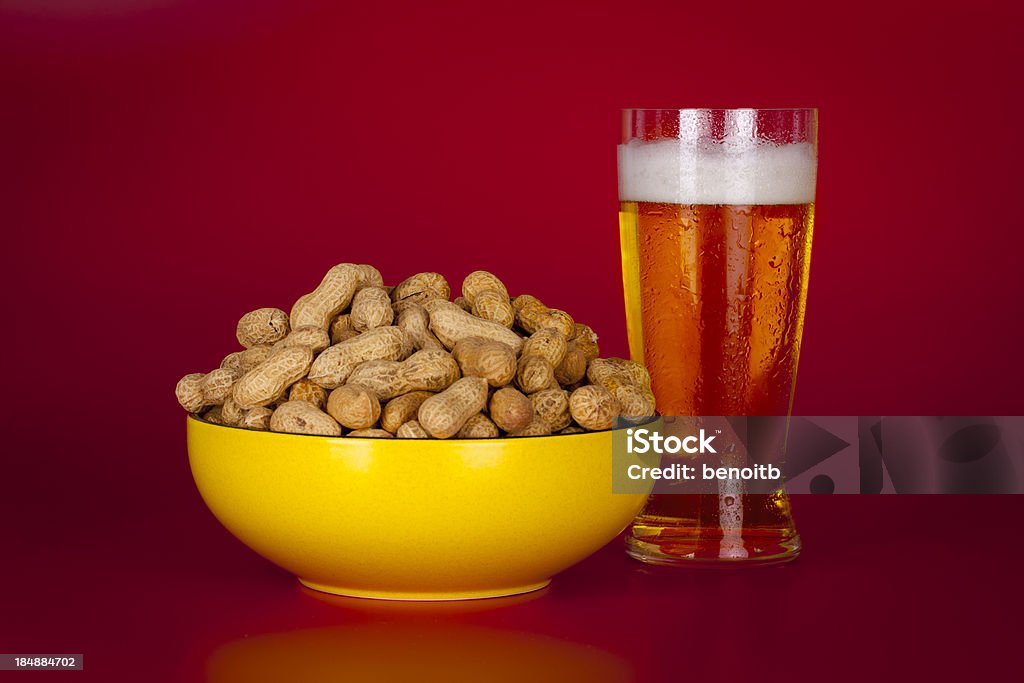 Peanuts and Beer Beer - Alcohol Stock Photo