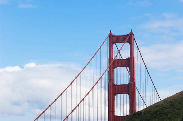 golden gate bridge w zmierzch - marin headlands zdjęcia i obrazy z banku zdjęć