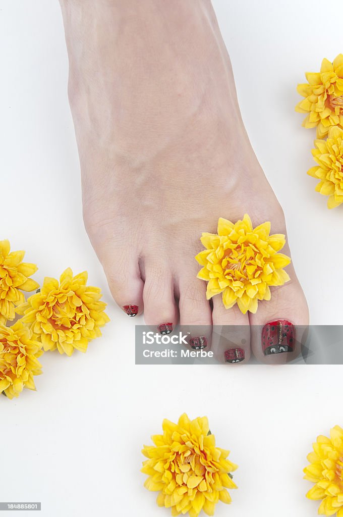 Bela as unhas dos pés - Foto de stock de Adulto royalty-free