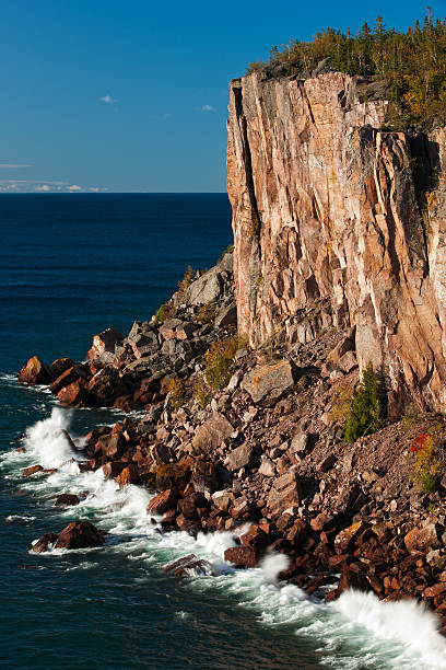 Sea cliff looking over Lake Superior.