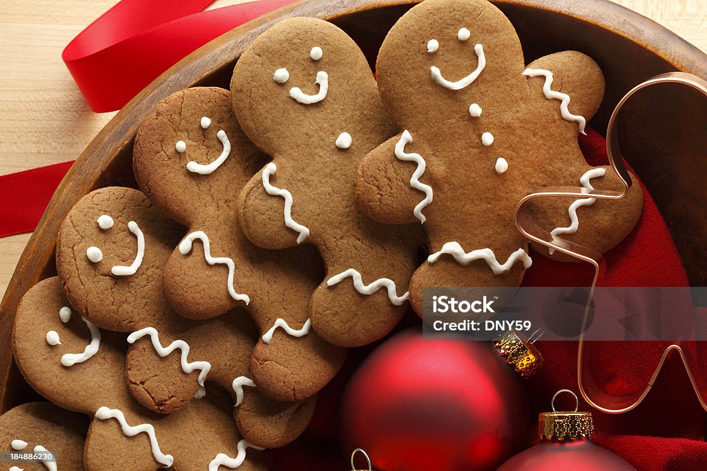Galletas de Navidad pan de jengibre - Foto de stock de Al horno libre de derechos