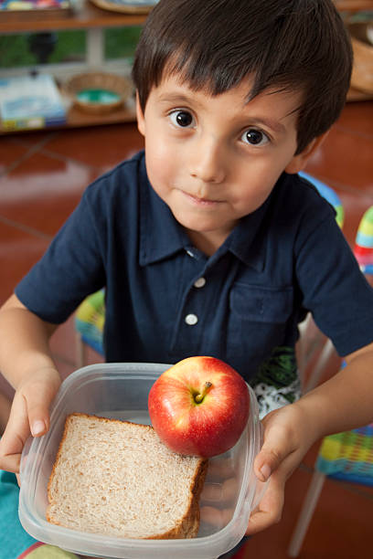 istock Healthy little boy's lunch box 184886324
