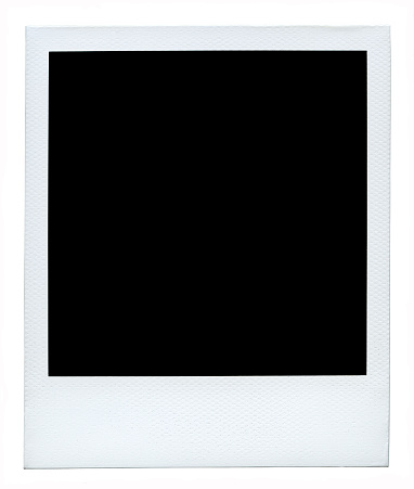 Blank photo isolated on white Background.