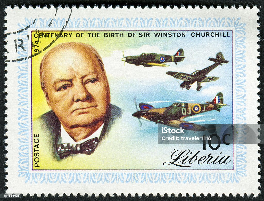 Sello de Winston Churchill - Foto de stock de Winston Churchill - Política libre de derechos