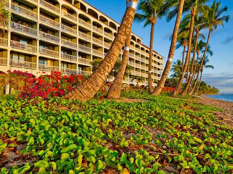 Resort in town of Lahaina on Maui, Hawaii