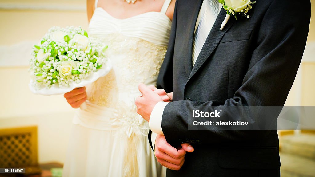 신부 및 신랑 쥠 시계바늘 - 로열티 프리 2명 스톡 사진
