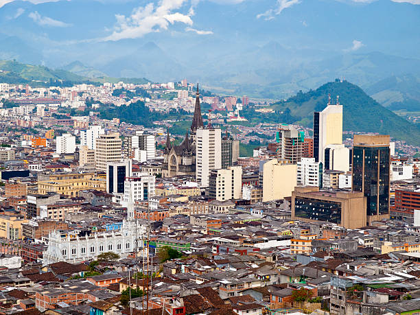 Manizales City View, Colombia stock photo