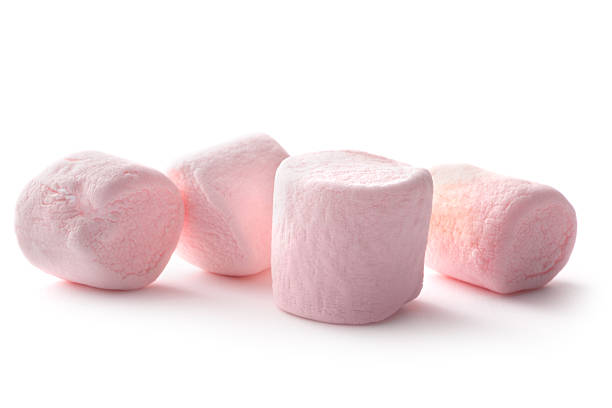 Candy: Marshmallows Isolated on White Background More Photos like this here... marshmallow photos stock pictures, royalty-free photos & images