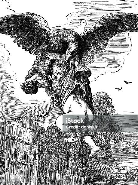 Rape Of Ganymede By Rembrandt Stock Illustration - Download Image Now - Ganymede - Mythology, Mythology, Antique