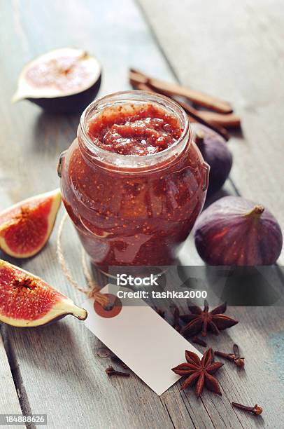 Fig Jam Stock Photo - Download Image Now - Anise, Blue, Breakfast