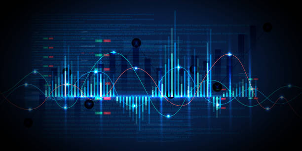 istock Blue theme background concept about investment in stock market. 1848929106