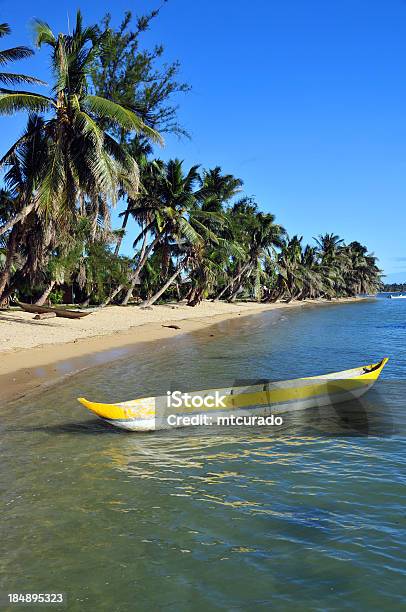 Playa Tropical Coco Y Árboles Canoa Foto de stock y más banco de imágenes de Aire libre - Aire libre, Analanjirofo, Clima tropical