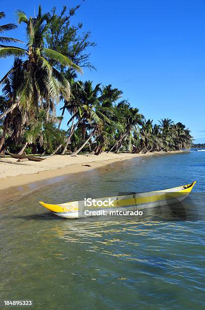 Praia Tropical Canoa E Árvores De Coco - Fotografias de stock e mais imagens de Analanjirofo - Analanjirofo, Ao Ar Livre, Cena Não Urbana