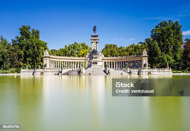 Madrid City Spain Stock Photo - Download Image Now - Parque Del Buen Retiro, Madrid, Alfonso XII Monument
