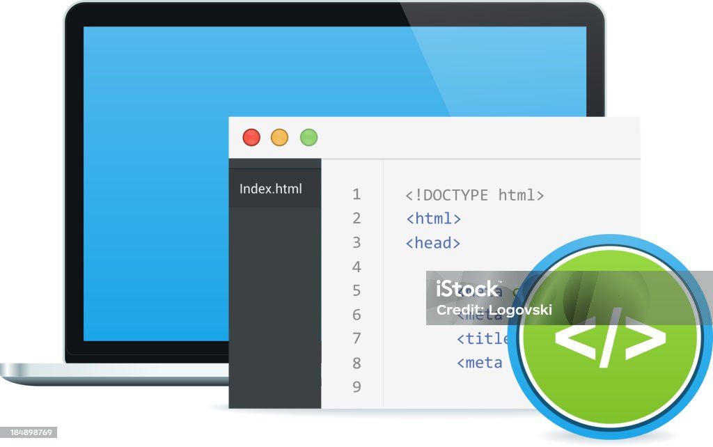 Html Consept Html Concept Stock Illustration - Download Image Now - Coding, Computer ...