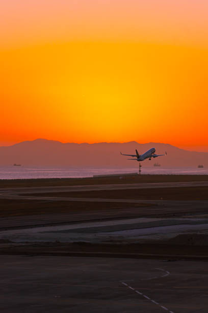 istock Airport at dusk 1848993151