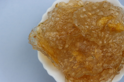 Honeycomb, bowl, directly above, honey, organic