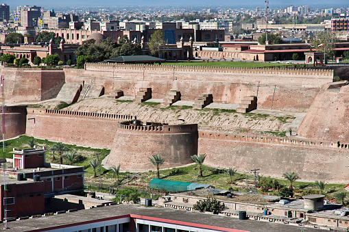 Bala Hissar, the ancient fort in Peshawar, Pakistan