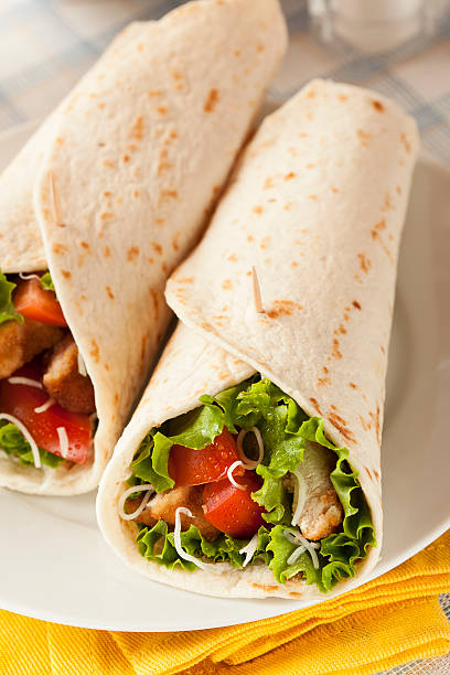 istock Breaded Chicken in a Tortilla Wrap 184904012