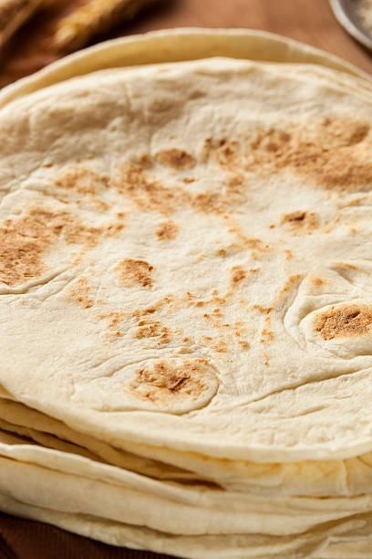 istock Stack of Homemade Flour Tortillas 184905498