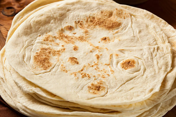 istock Stack of Homemade Flour Tortillas 184905500
