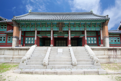 Gyeongbokgung palace of king  in Seoul, Korea.