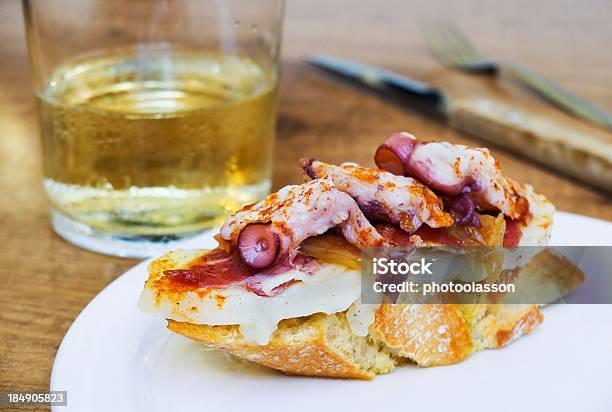 Typical Spanish Octopus Pincho Stock Photo - Download Image Now - San Sebastian - Spain, Food, Spanish Basque Country