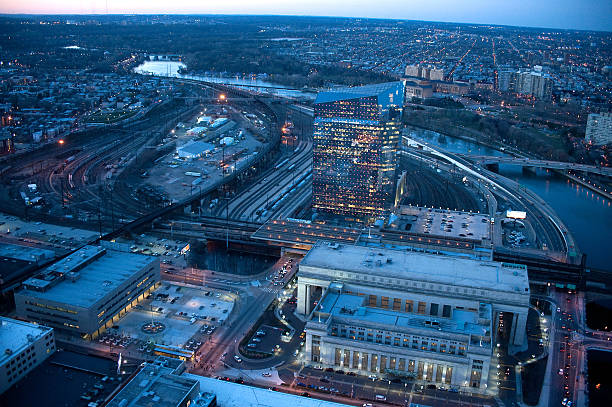 istock 30th St. Station Philadelphia at night 184906097