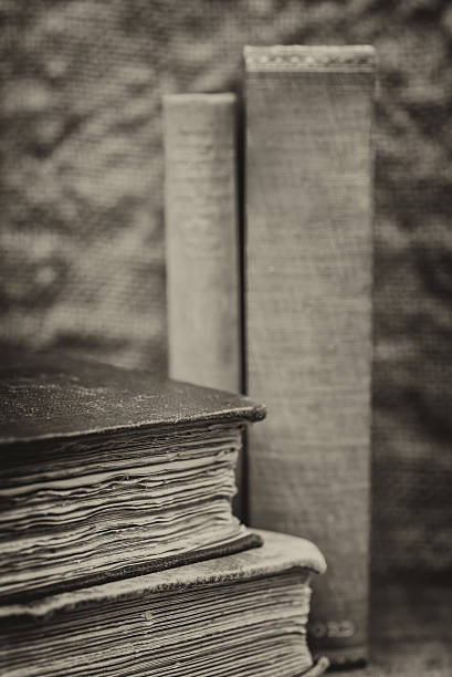 istock Retro setting and effect of antique vintage books 184906194