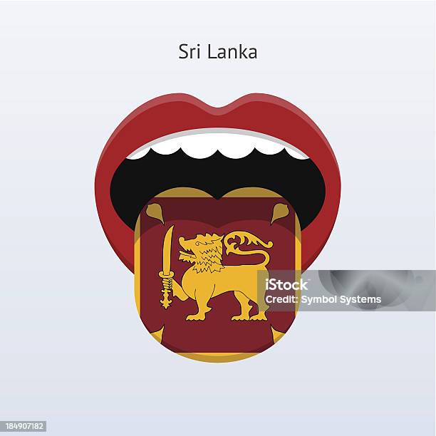 Sri Lanka Sprache Abstrakt Menschliche Zunge Stock Vektor Art und mehr Bilder von Abstrakt - Abstrakt, Ausbreiten, Bildung