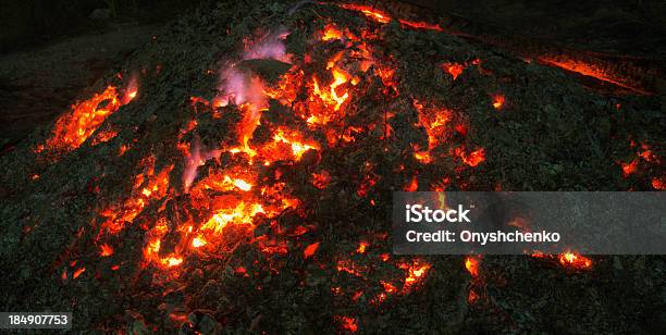 Smoldering Fire Stock Photo - Download Image Now - Bonfire, Burning, Fire - Natural Phenomenon