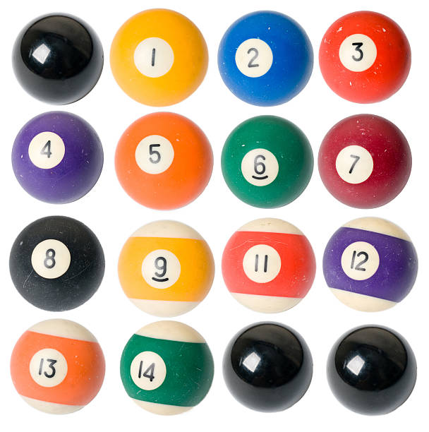istock Shiny pool/billiard balls collection on white background 184908117
