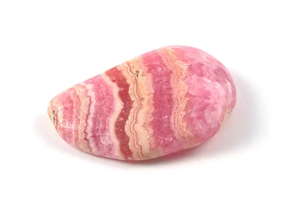 Photo collection of half-precious stones and gem stones. Here shown: Rhodochrosite. You can be sure that this photos showing exactly the stone in the title. Stones are from a collection of a Stone Expert. This stones can be used as healing stones or jewellery.