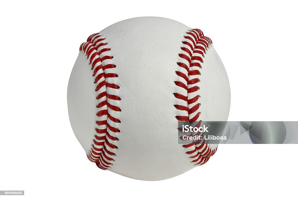 Бейсбол Софтбол & серии (на белом с Обтравка - Стоковые фото База роялти-фри