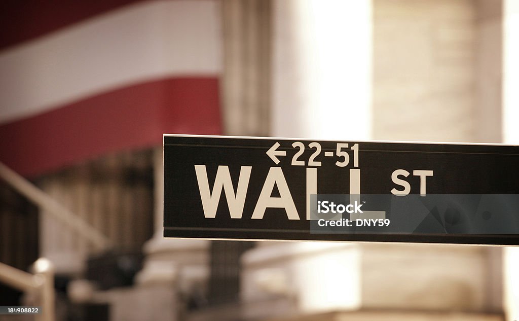 Wall Street - Foto de stock de Bolsa de Nueva York libre de derechos