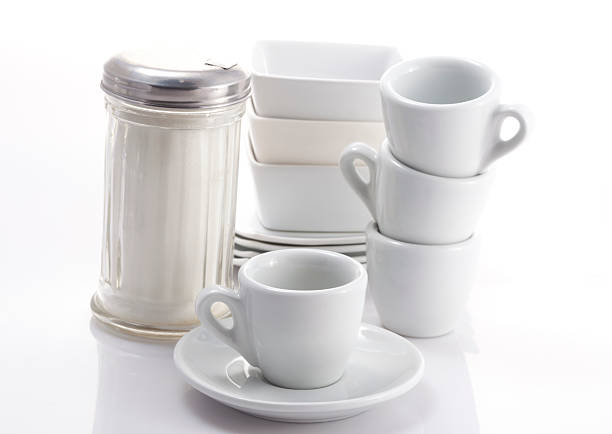 istock China Dishware to serve coffee isolated on white 184908860