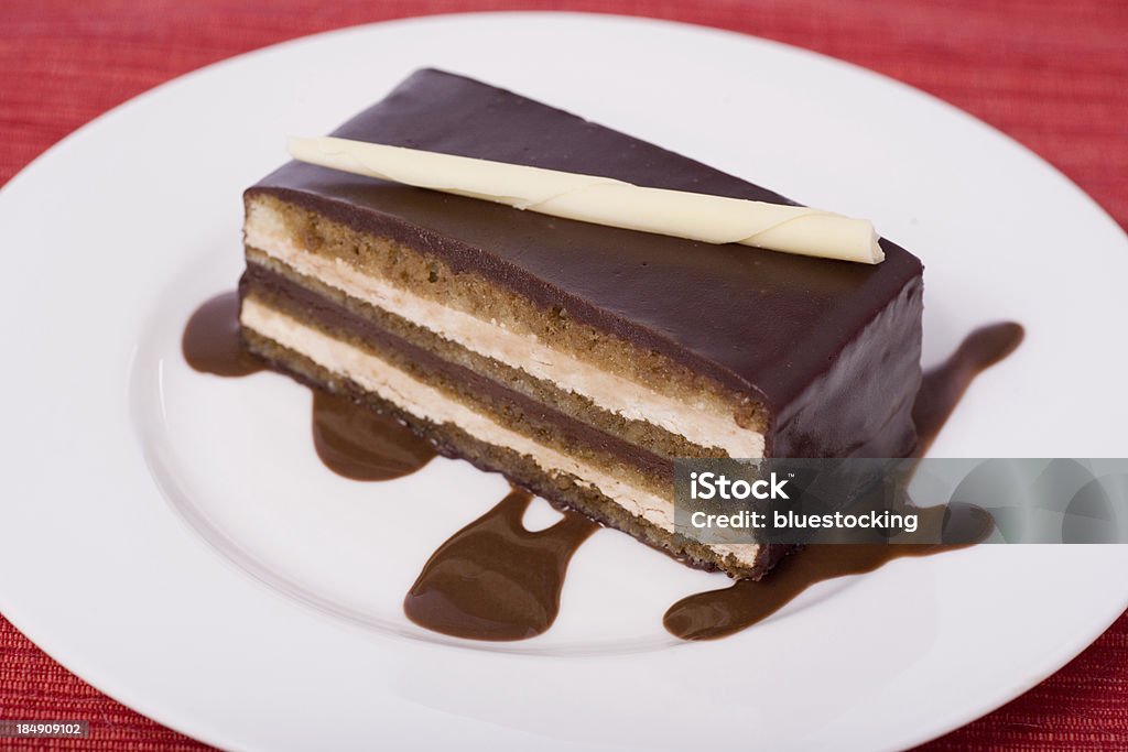 Torta al cioccolato - Foto stock royalty-free di Alimentazione non salutare