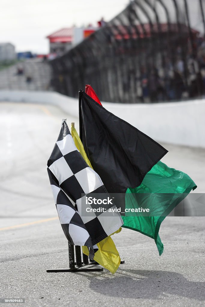 Sport motoristici flags - Foto stock royalty-free di A quadri