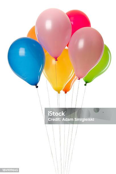 Bunte Partyballons Stockfoto und mehr Bilder von Blau - Blau, Bund, Bunt - Farbton