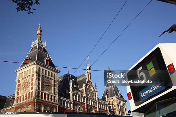 Foto de Amsterdã Estação Central e mais fotos de stock de Amsterdã - Amsterdã, Bonde, Cabo