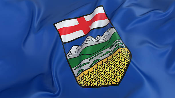 альберта флаг - alberta стоковые фото и изображения