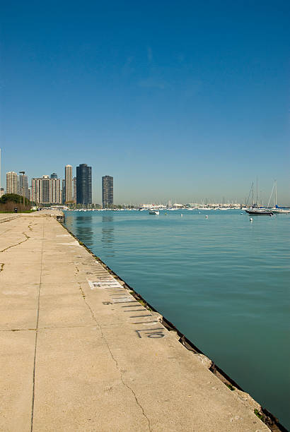 Chicago Monroe Harbor Chicago Monroe Harbor chicago smog stock pictures, royalty-free photos & images