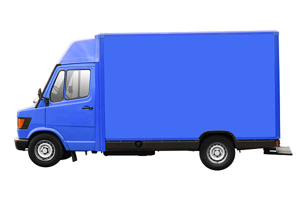 istock Blue Truck Isolated 184909947