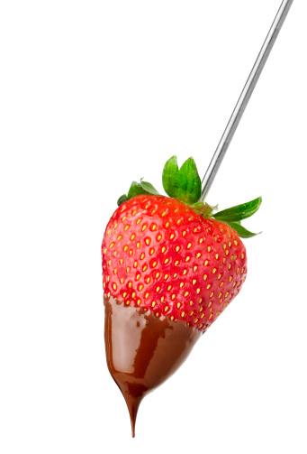 Chocolate dipped strawberry.  Please see my portfolio for similar images and other food related items.